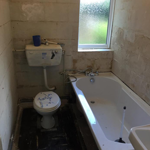 Bathroom - During